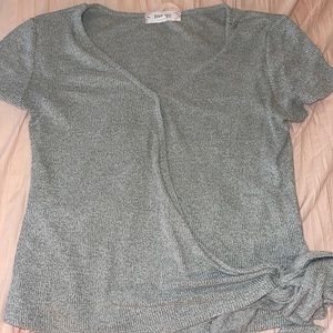 Pink Rose Tie Short Sleeve